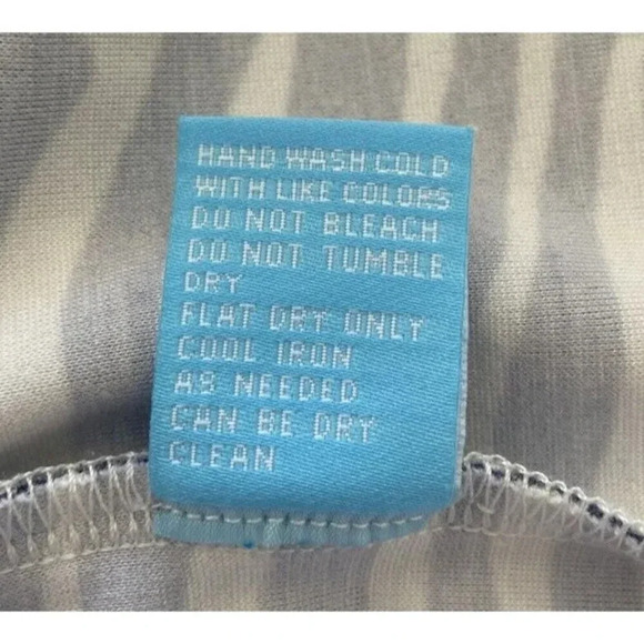 J.McLaughlin Dress Sheath Blue Cream Stripe Size Medium M - Picture 5 of 5